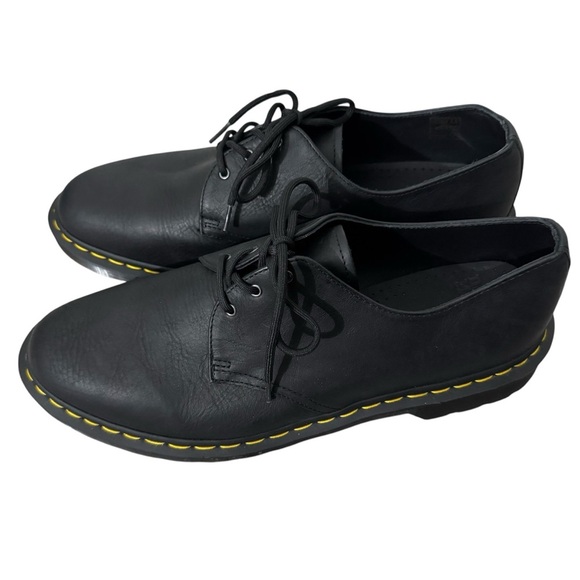 Dr. Martens Men’s Black Leather Oxfords Almond Toe Size 14‎ Lace Up NEW NO BOX